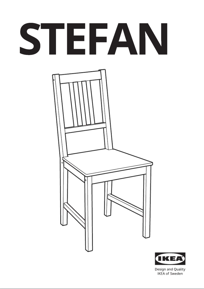 Page 1 de la notice Manuel utilisateur Ikea STEFAN 405.491.01