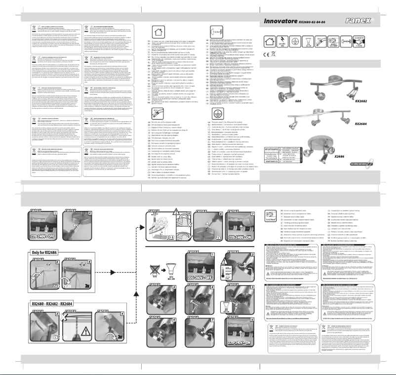 Page 1 de la notice Manuel utilisateur Ranex RX2686