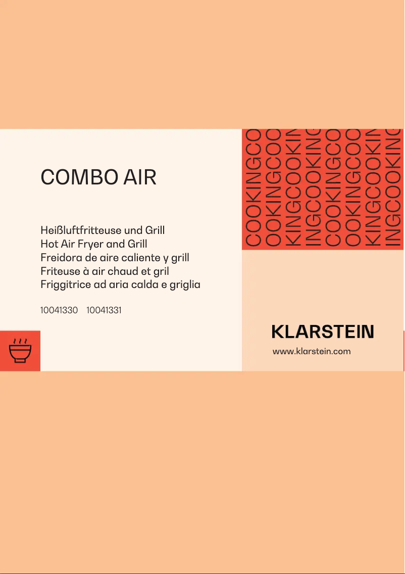 Image de la première page du manuel de l'appareil Combo Air