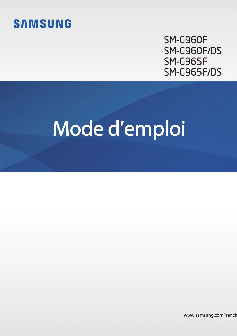 Image de la première page du manuel de l'appareil Galaxy A6+