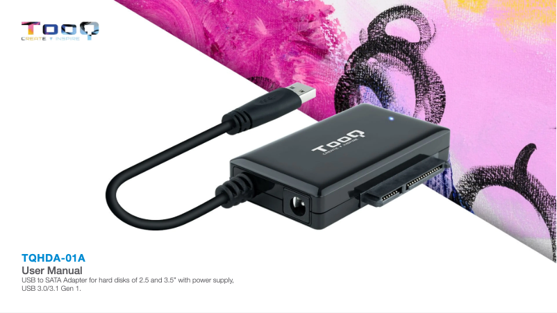 Image de la première page du manuel de l'appareil TQHDA-01A