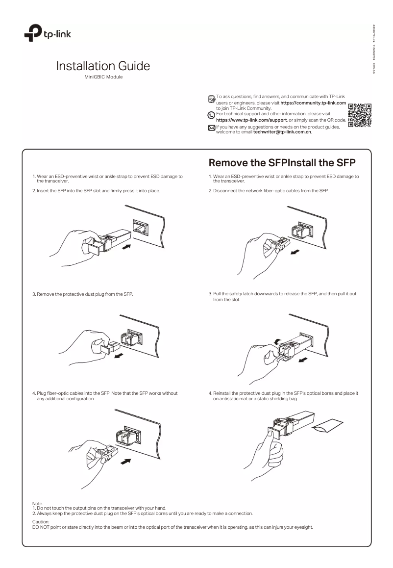 Page n°1 - Manuel utilisateur TP-Link TL-SM311L
