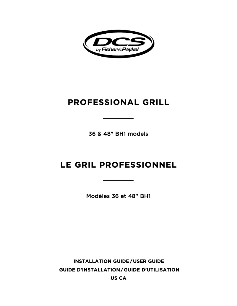 Image de la première page du manuel de l'appareil BGB48-BQR-L