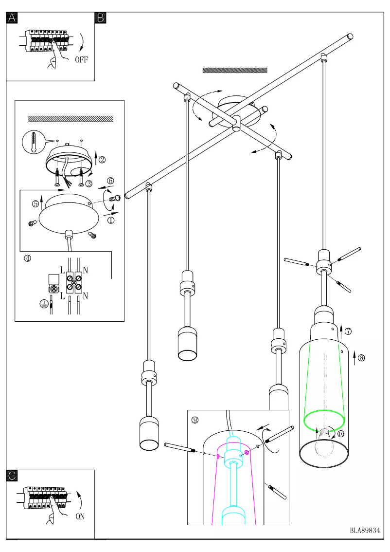 Página 1 del manual Manual de usuario Eglo Pinto