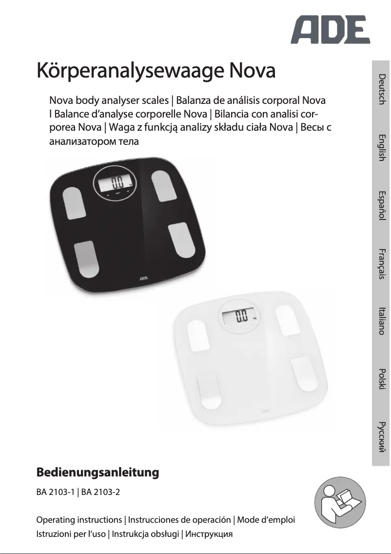 Page 1 de la notice Manuel utilisateur ADE Nova BA 2103-1