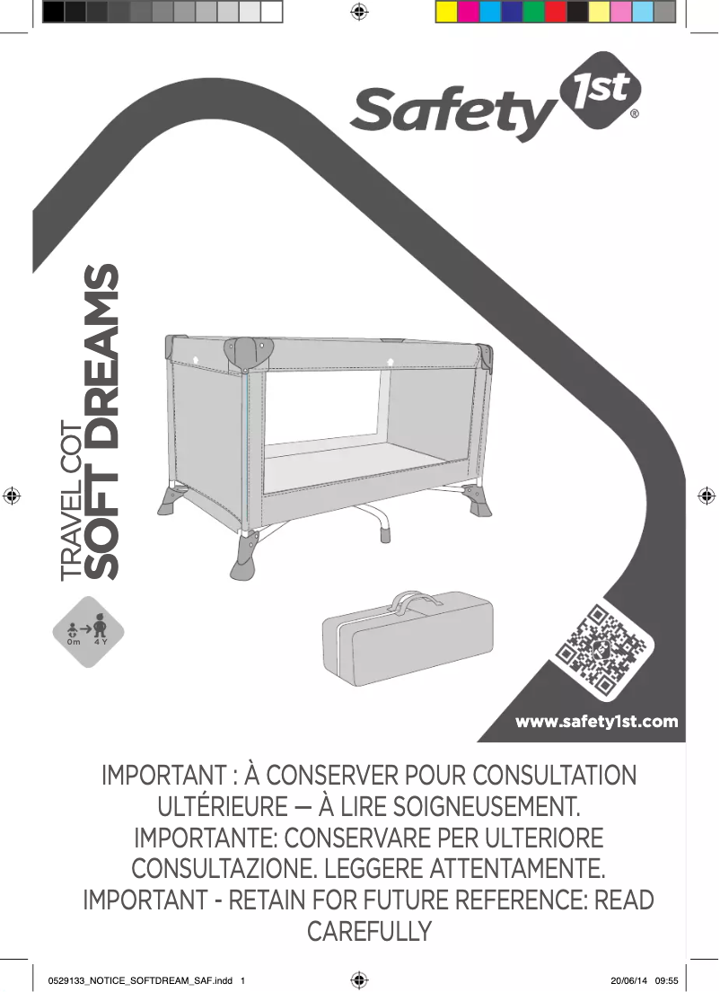Page 1 de la notice Manuel utilisateur Safety 1st Soft Dream