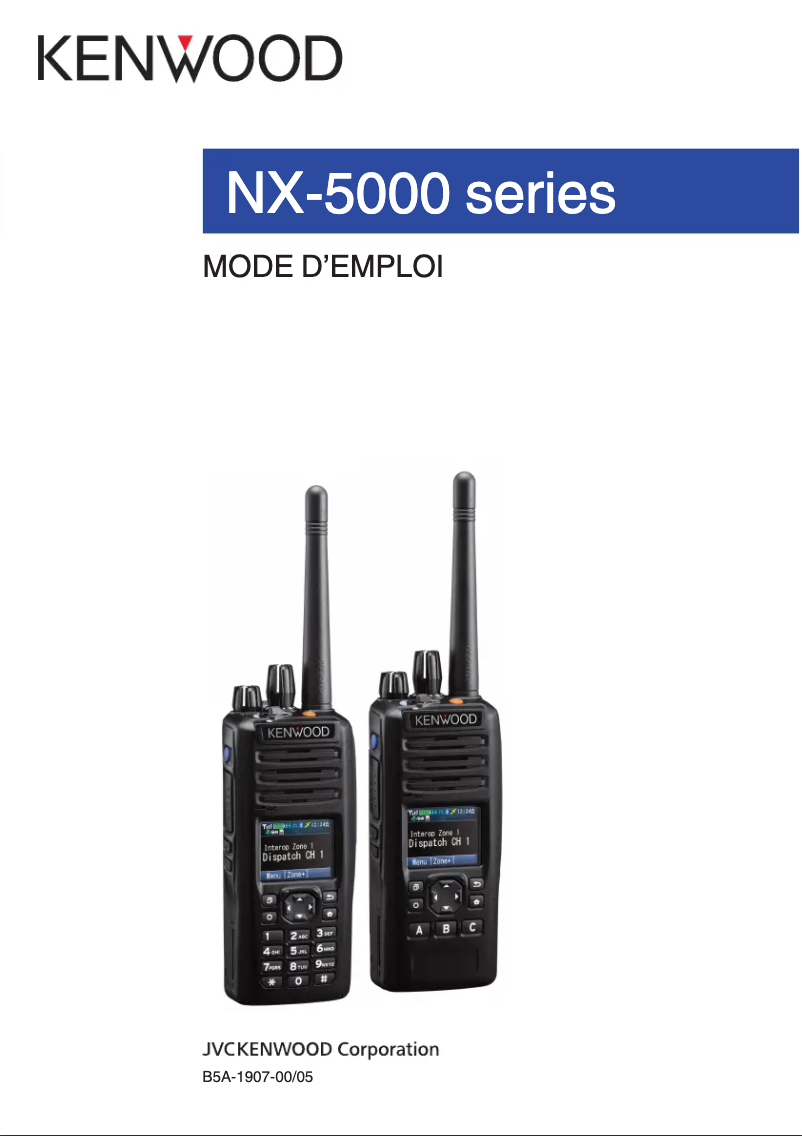 Page 1 de la notice Manuel utilisateur Kenwood NX-5200