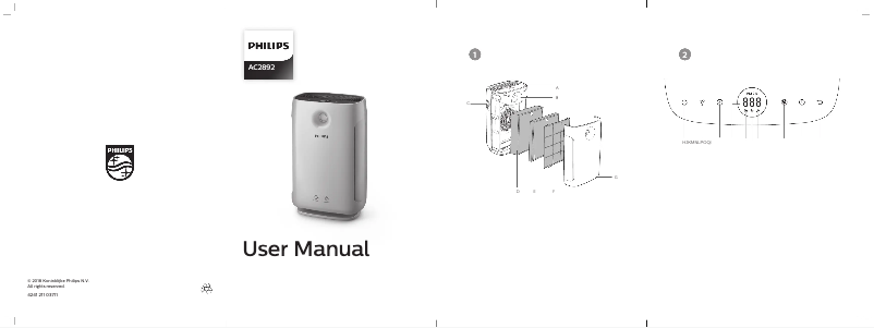 First page image of the manual for AC2892