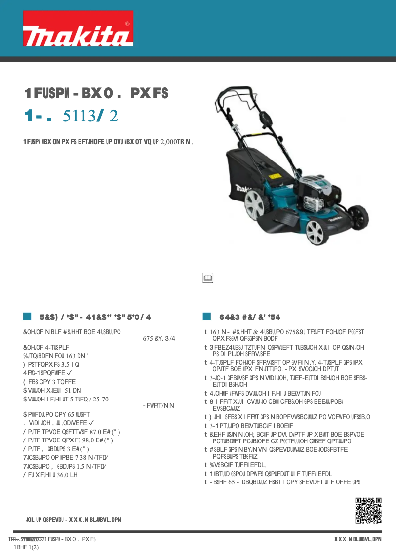 Image de la première page du manuel de l'appareil PLM5113N2