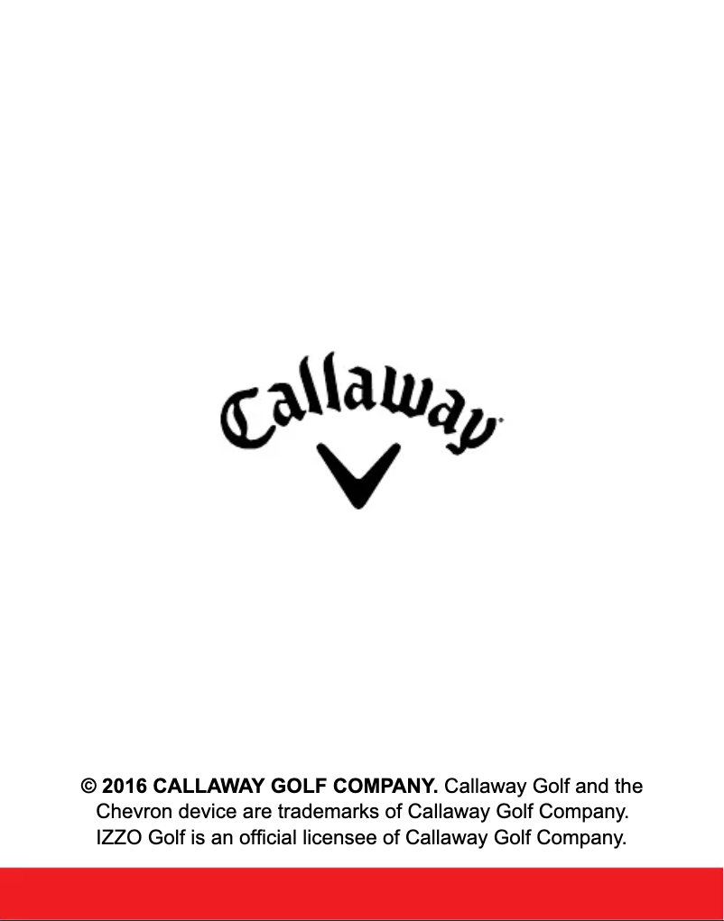 Page 1 de la notice Manuel utilisateur Callaway C70115