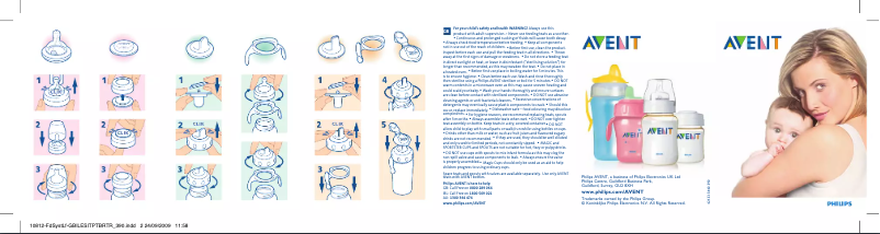 Page 1 de la notice Manuel utilisateur Philips AVENT SCF277