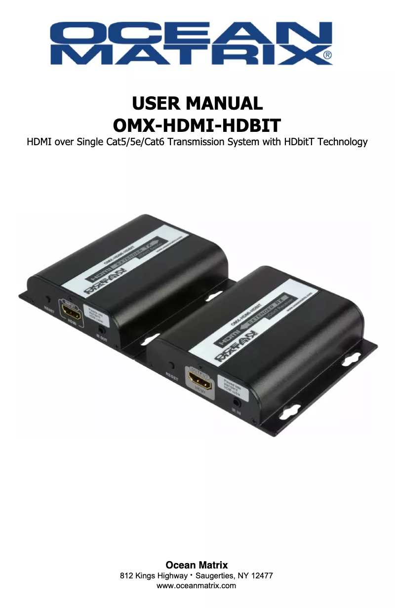 Page n°1 - Manuel utilisateur Ocean Matrix OMX-HDMI-HDBIT