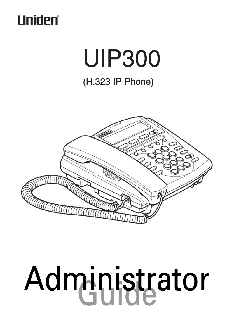 First page image of the manual for UIP 300