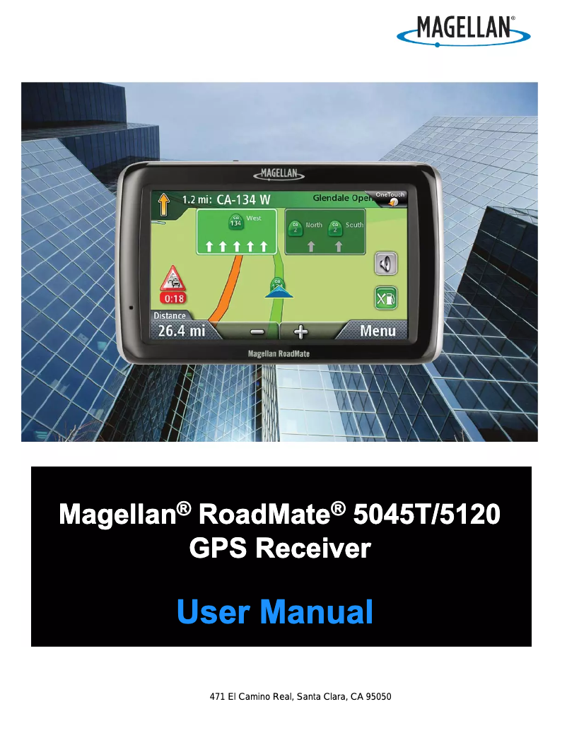 Page n°1 - Manuel utilisateur Magellan RoadMate 5045T