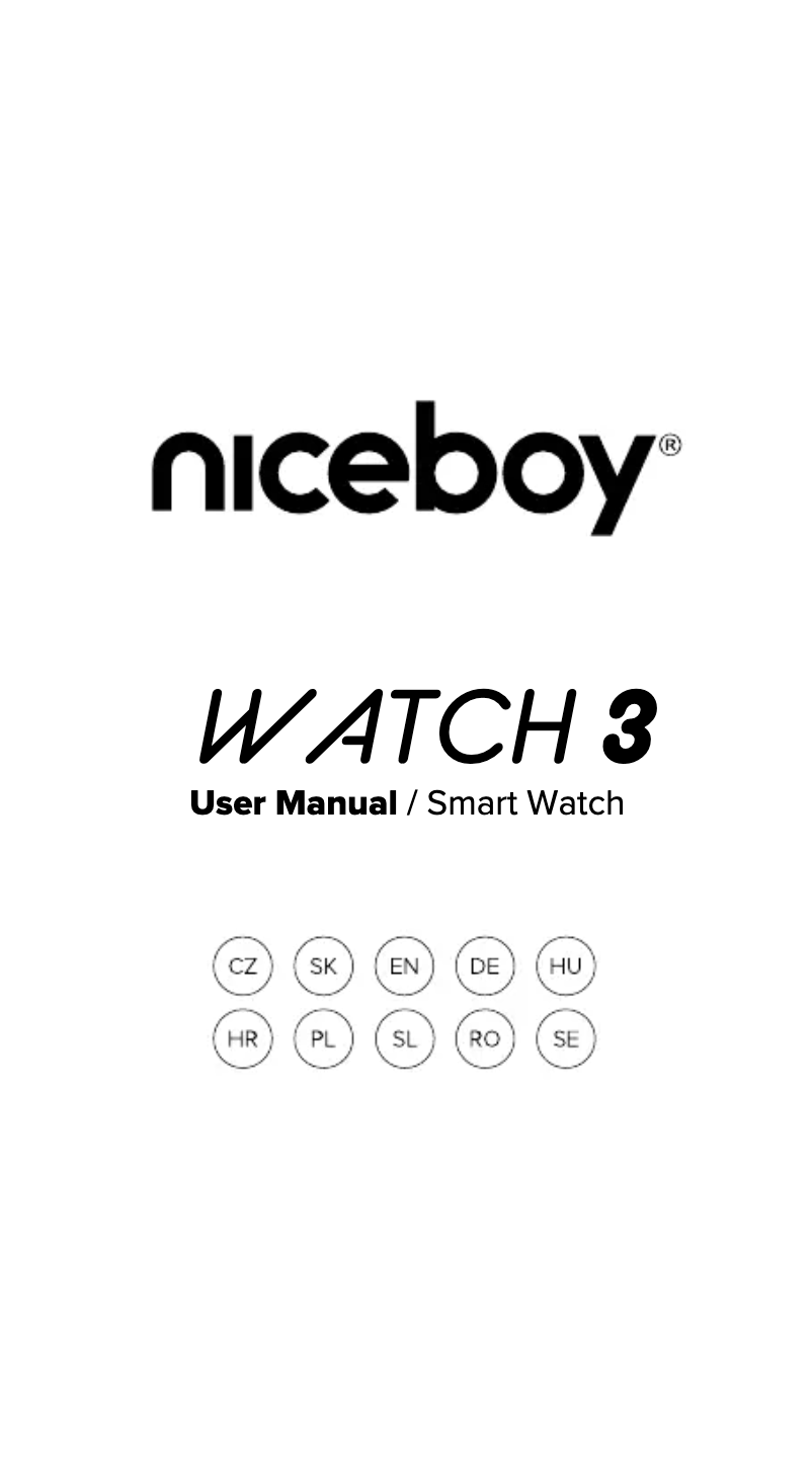 Page 1 de la notice Manuel utilisateur Niceboy WATCH 3