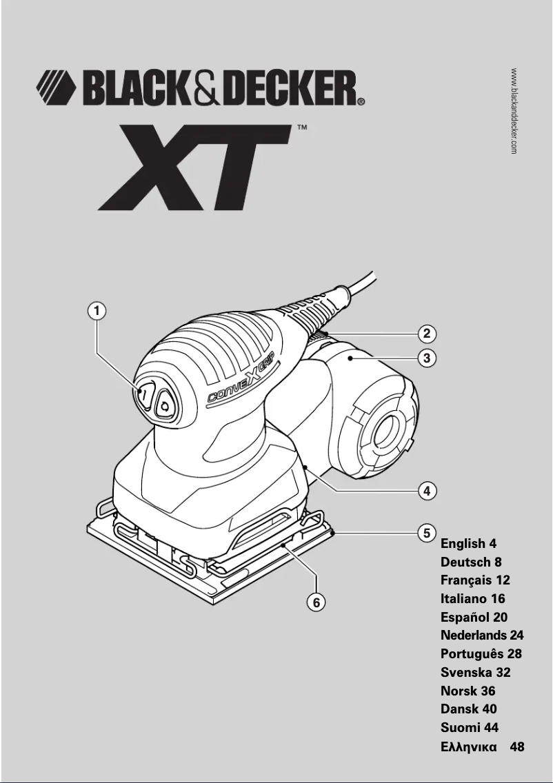 Page 1 de la notice Manuel utilisateur Black & Decker XTA71