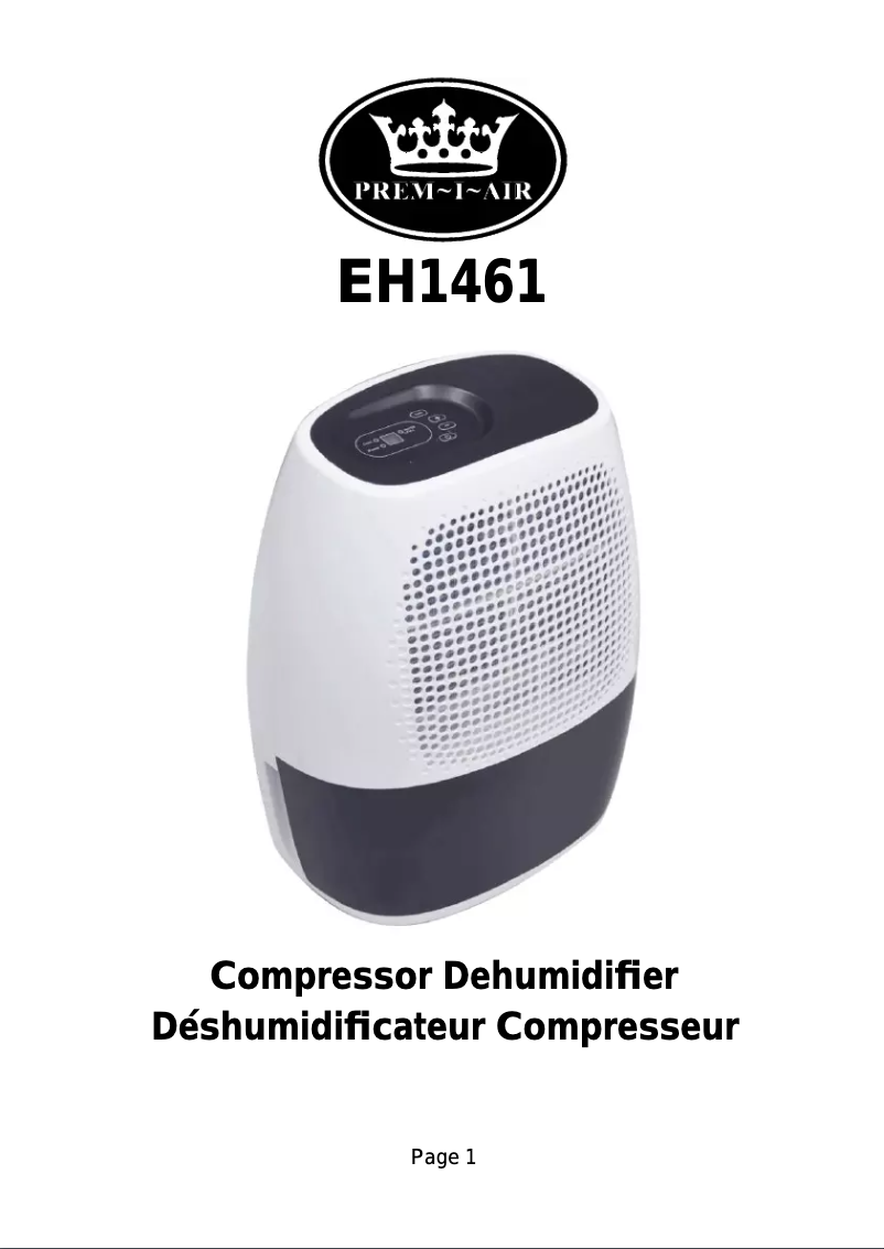 Image de la première page du manuel de l'appareil EH1461