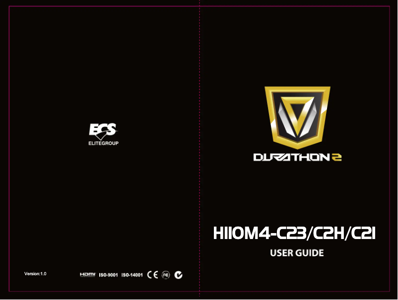 Image de la première page du manuel de l'appareil H110M4-C2H