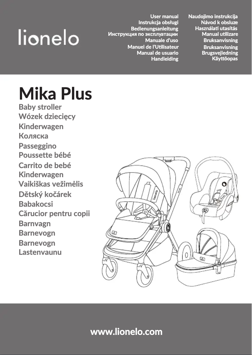 Page 1 de la notice Manuel utilisateur Lionelo Mika Plus
