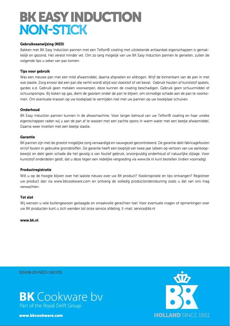 Página 1 del manual Manual de usuario BK B2438.750