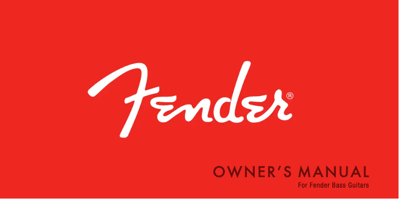 Página 1 del manual Manual de usuario Fender Classic Vibe '60s Jazz Bass Fretless