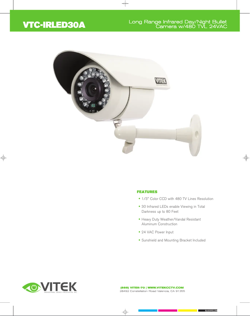 Page 1 de la notice Manuel utilisateur Vitek VTC-IRLED30