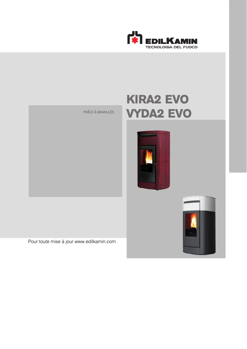 Page 1 de la notice Manuel utilisateur Edilkamin VYDA2 EVO