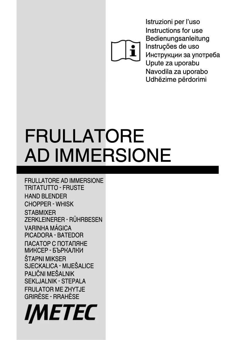 Page 1 de la notice Manuel utilisateur Imetec HB 1000