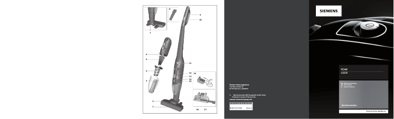 Page 1 de la notice Manuel utilisateur Siemens VCH4XTRM