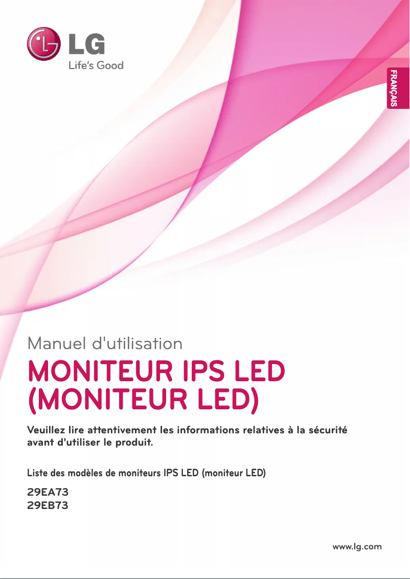 Image de la première page du manuel de l'appareil 29EA73