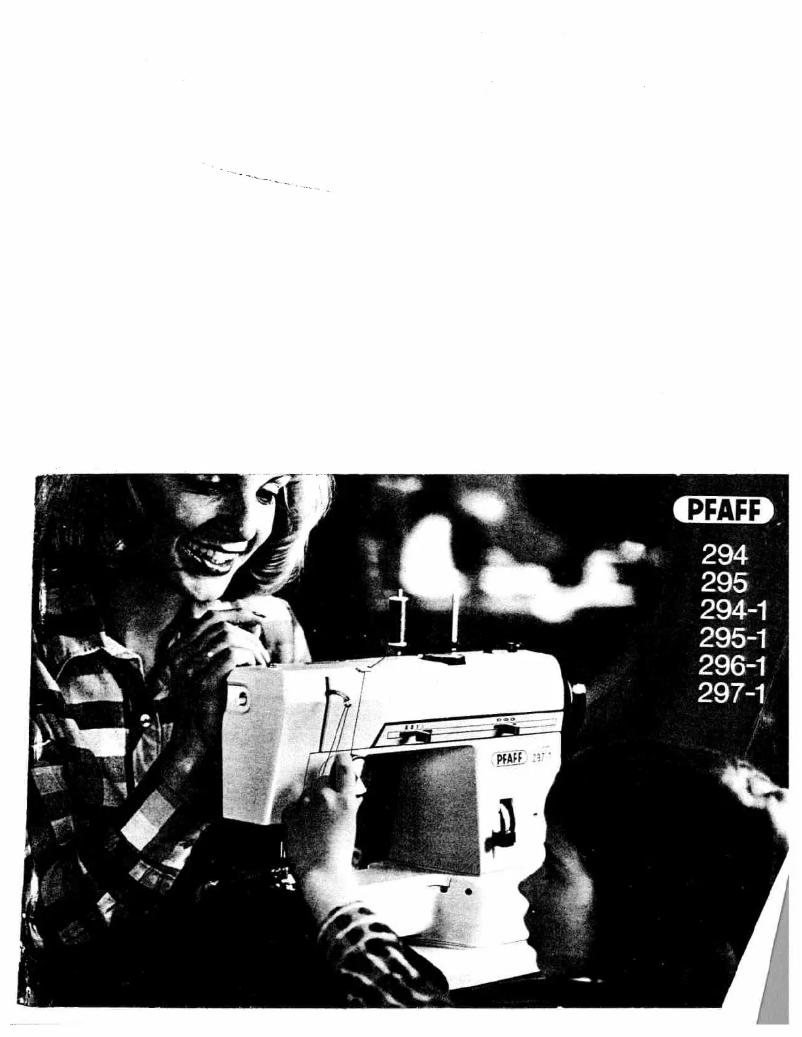 Page n°1 - Manuel utilisateur Pfaff 297-1