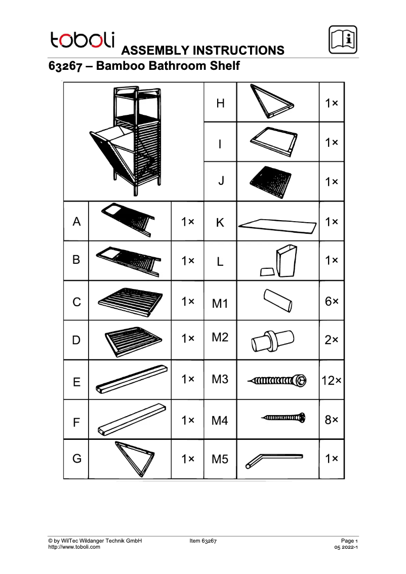 Página 1 del manual Manual de usuario WilTec 63267