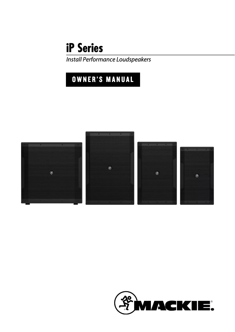 Page 1 de la notice Manuel utilisateur Mackie iP-15