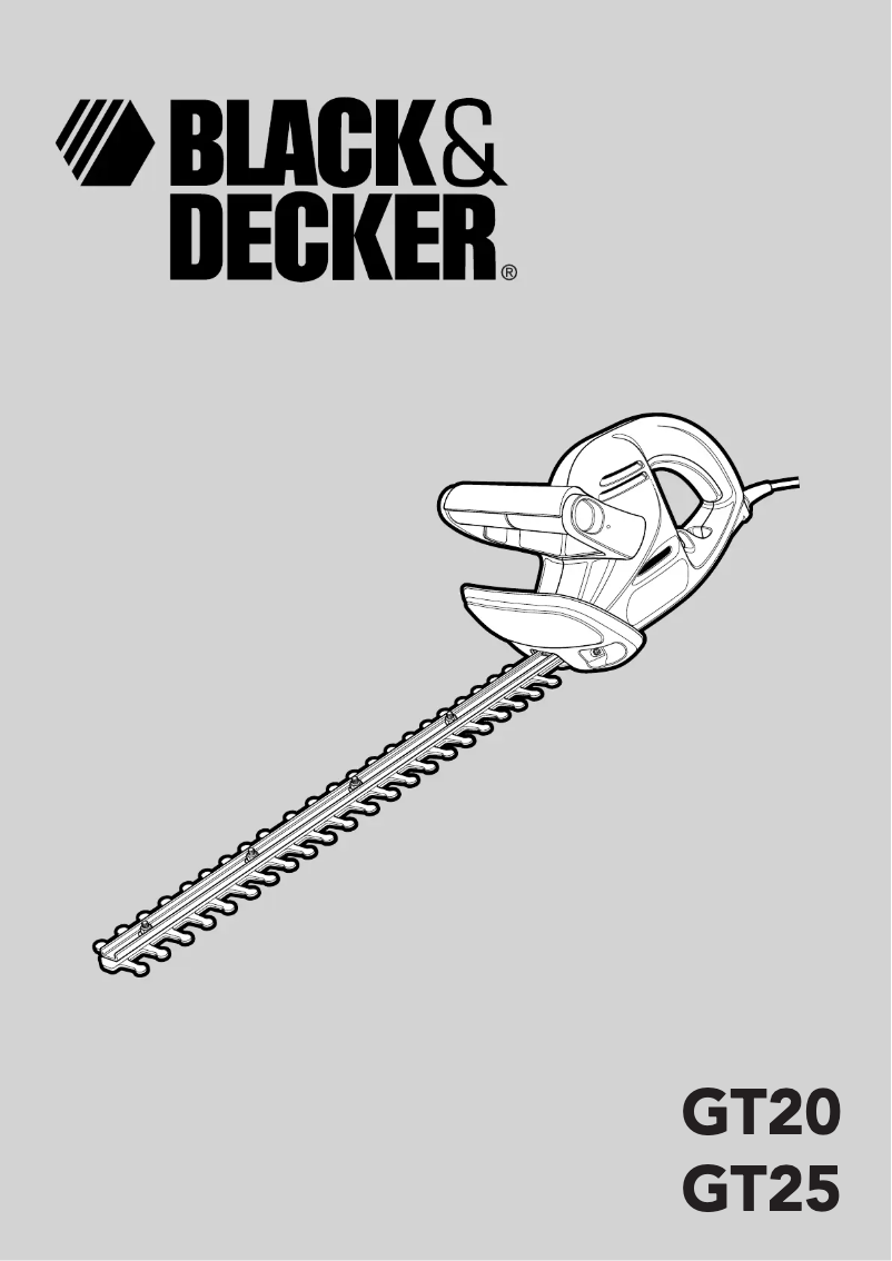 Page 1 de la notice Manuel utilisateur Black & Decker GT25