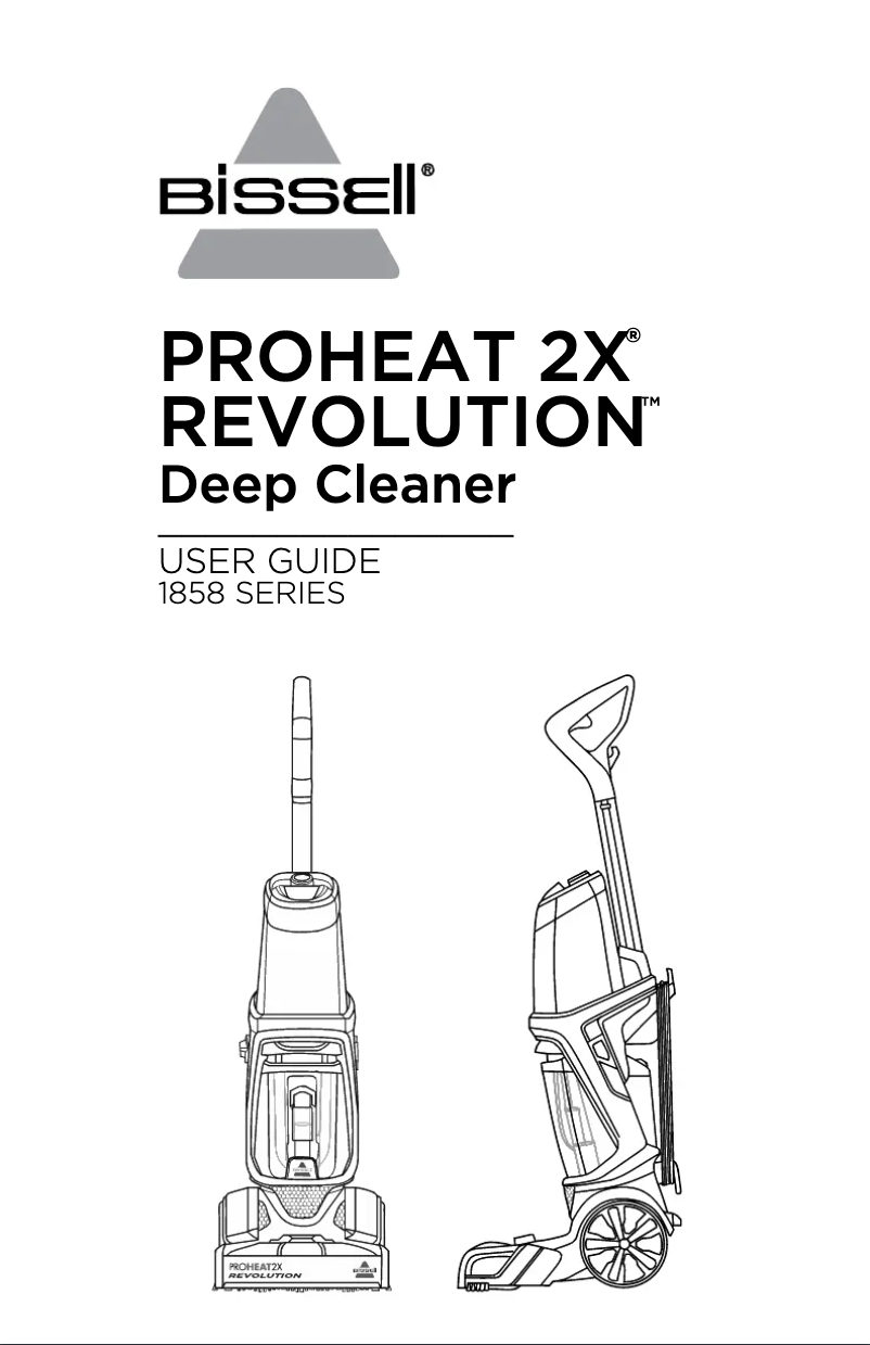 Página 1 del manual Manual de usuario Bissell Proheat 2X Revolution 1858