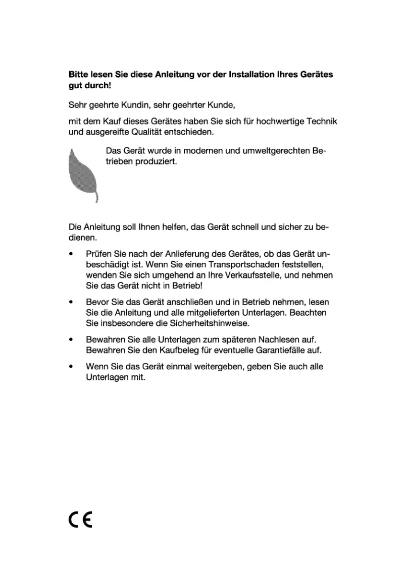 Page n°1 - Manuel utilisateur Blomberg BIO 7442