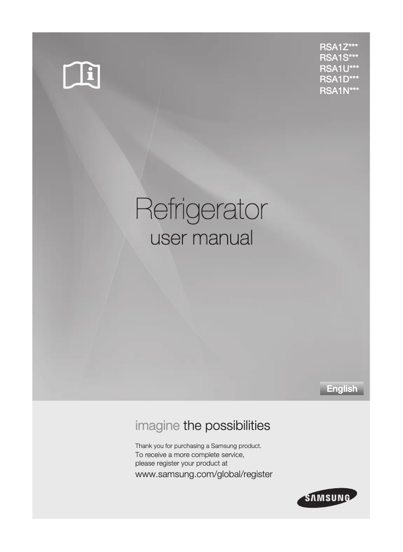 Image de la première page du manuel de l'appareil RSA1WTPE