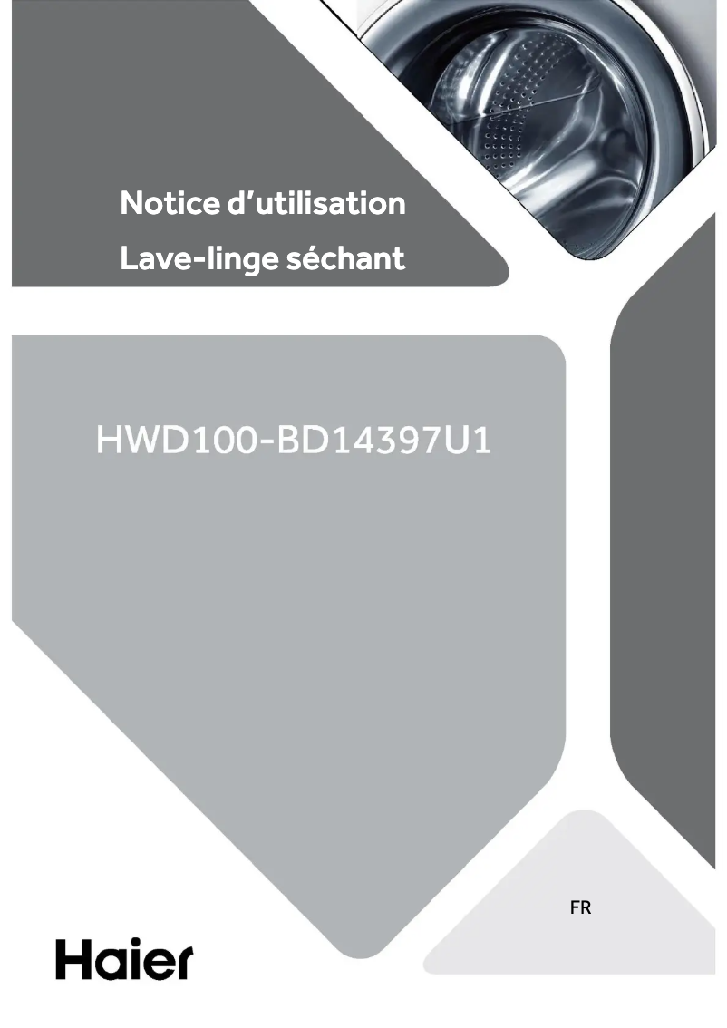 Page 1 de la notice Manuel utilisateur Haier HWD100-BD14397U1