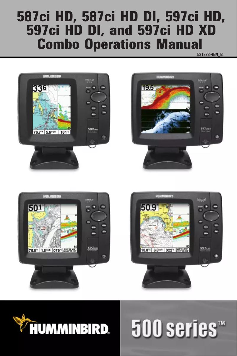 Page n°1 - Manuel utilisateur Humminbird 597ci HD DI Combo
