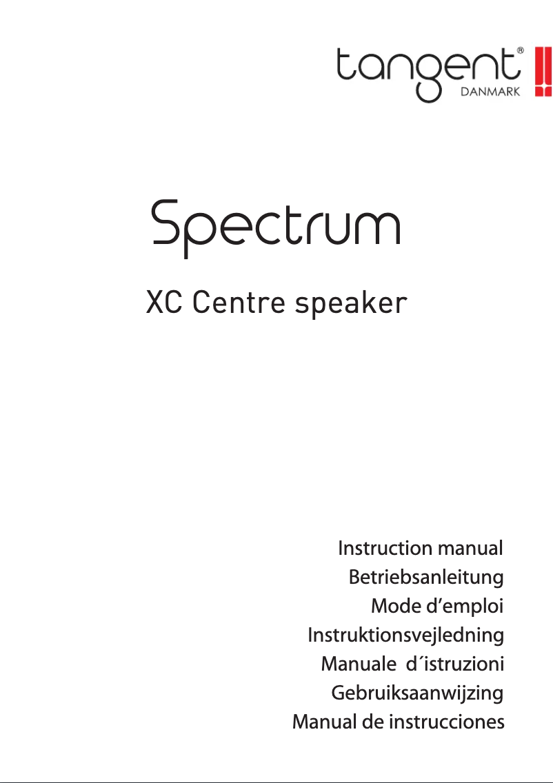 Imagen de la primera página del manual del dispositivo Spectrum XC