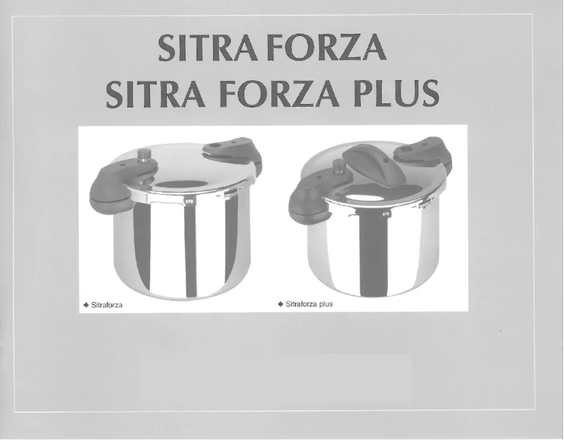 Image de la première page du manuel de l'appareil Forza Plus