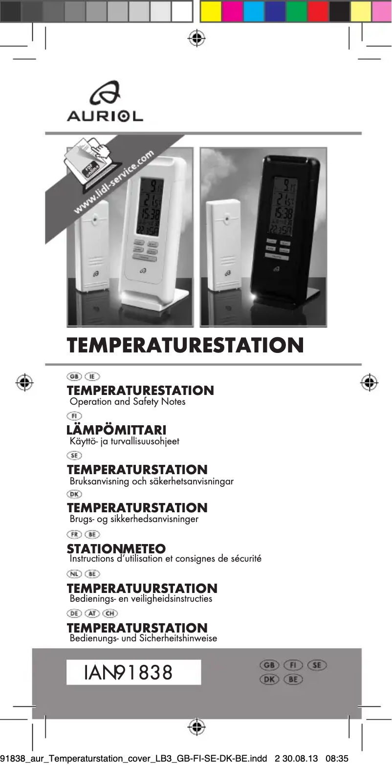 Página 1 del manual Manual de usuario Auriol Z31743A-RX (IAN 91838)