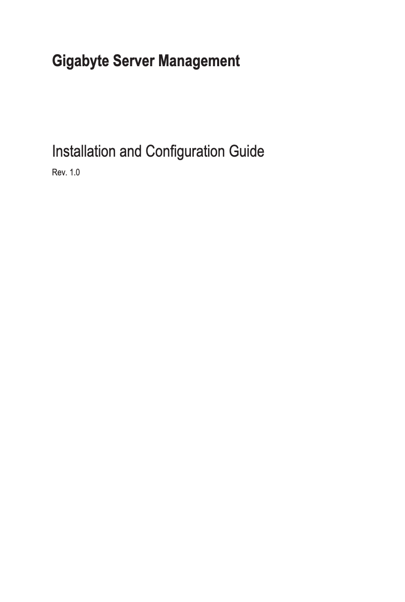 Page n°1 - Manuel utilisateur Gigabyte G190-G30