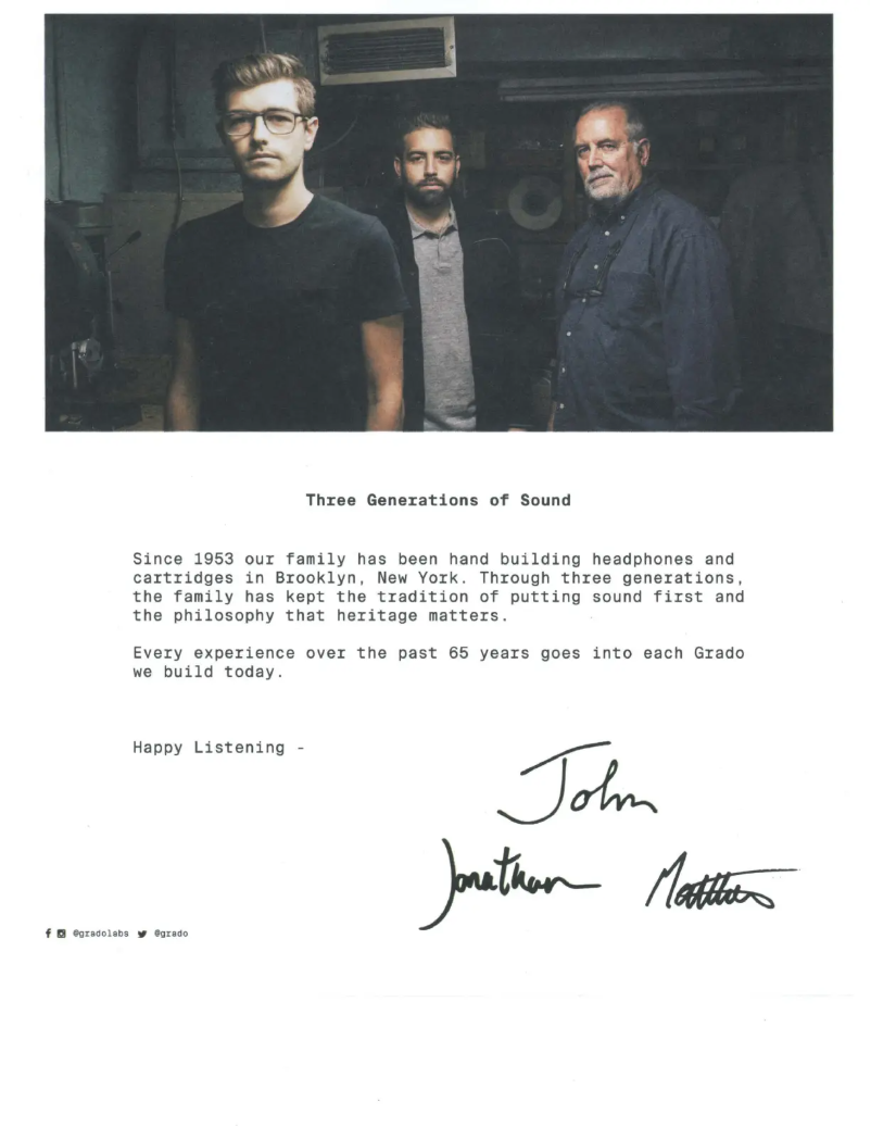 Page n°1 - Manuel utilisateur Grado RS1x