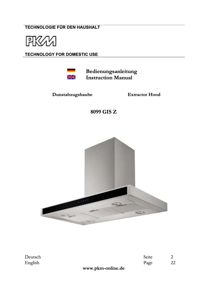 Image de la première page du manuel de l'appareil 8090GIS Z