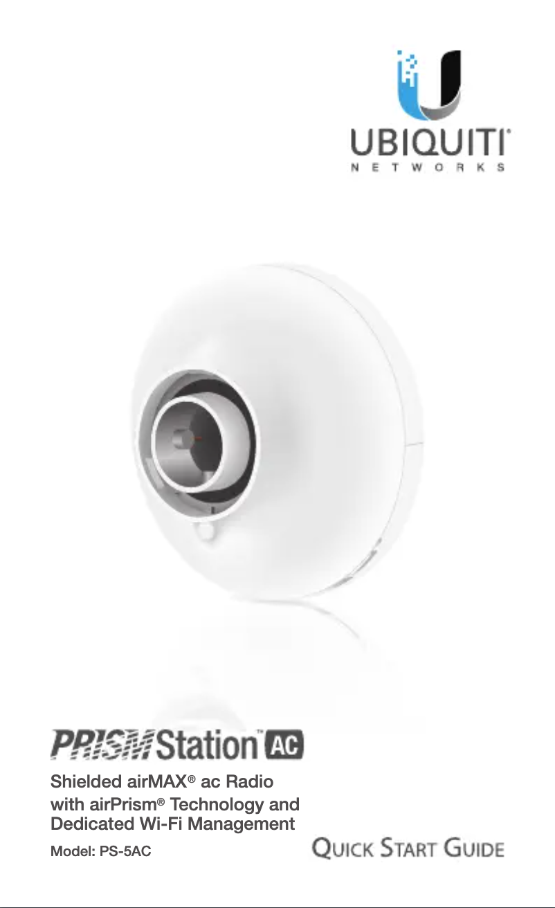 Page 1 de la notice Manuel utilisateur Ubiquiti Networks PrismStation AC PS-5AC