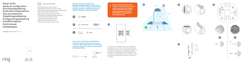 Page 1 de la notice Manuel utilisateur Ring Spotlight Cam Pro Plug-in