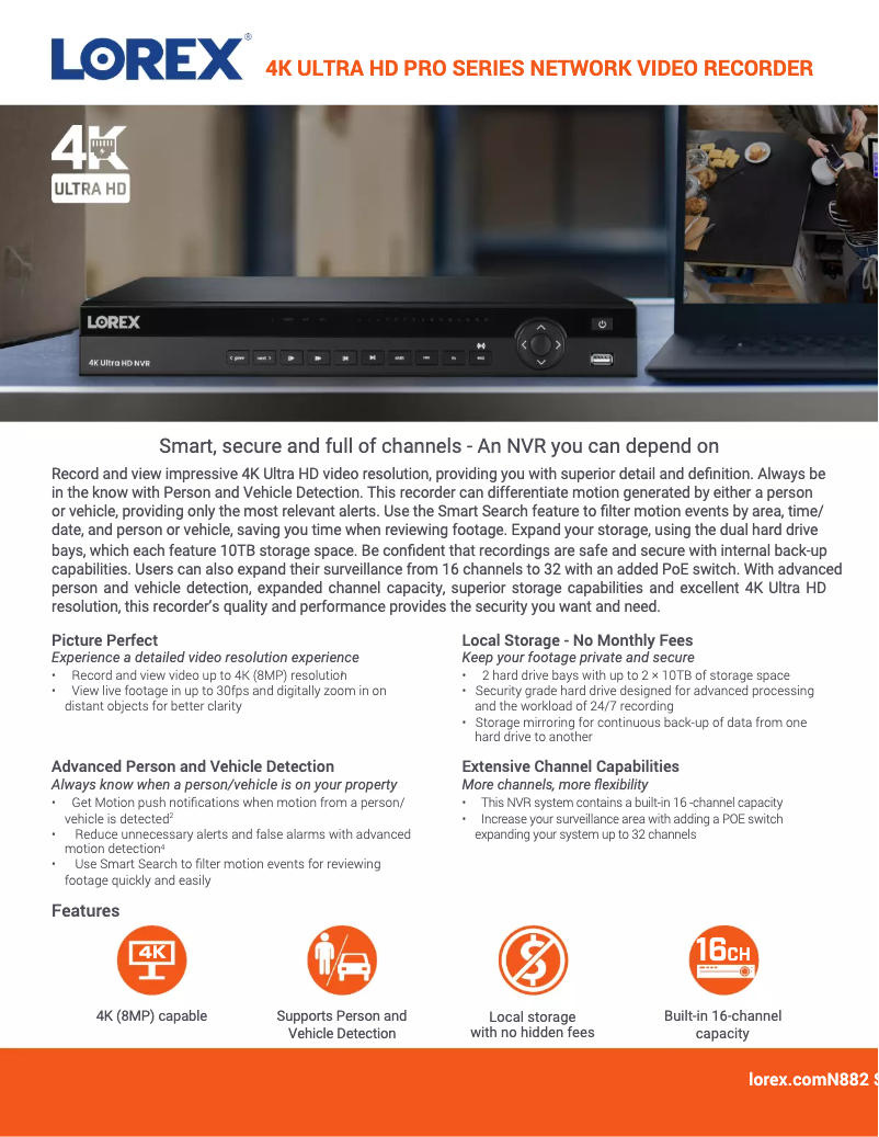 Image de la première page du manuel de l'appareil N882A64B