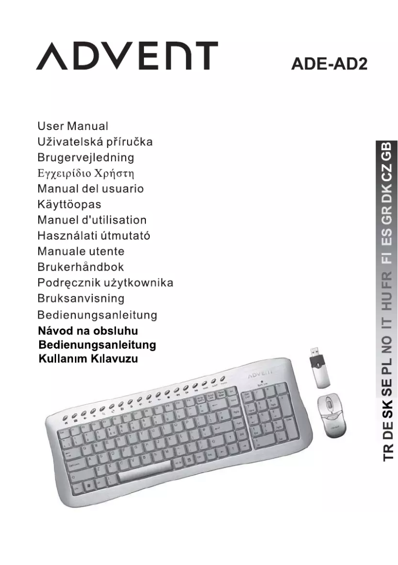 Image de la première page du manuel de l'appareil ADE-AD2