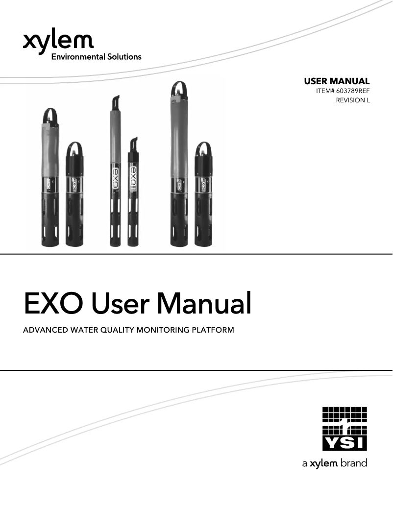 Image de la première page du manuel de l'appareil EXO1 ProDSS